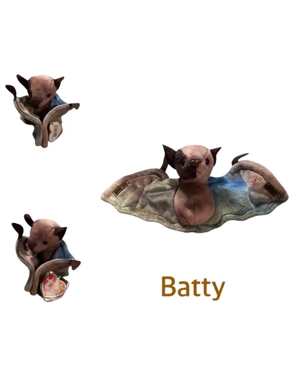 Batty Ty Rare Retired Original Beanie Baby